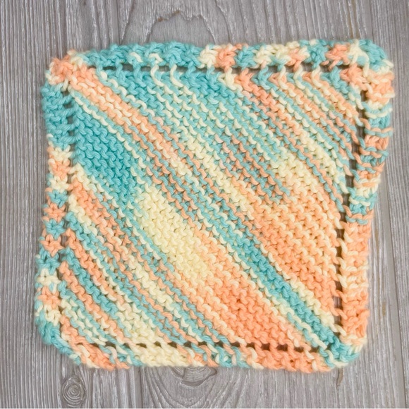 Crochet / knit yarn craft hot pads / trivets bundle of 14 handmade crafts diy - Picture 12 of 16